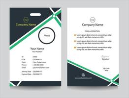 Employee ID card collection for Office, Company and Business organizations, Identity card design. Company and academic identification card set vector with any colors