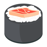 sushi Zalm en tonijn broodjes Japans keuken voedsel png