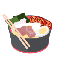 noodle ramen ramyun ramyeon soep traditioneel Aziatisch voedsel png