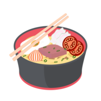 noodle ramen ramyun ramyeon soep traditioneel Aziatisch voedsel png