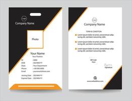 Employee ID card collection for Office, Company and Business organizations, Identity card design. Company and academic identification card set vector with any colors