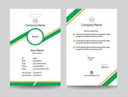 Employee ID card collection for Office, Company and Business organizations, Identity card design. Company and academic identification card set vector with any colors