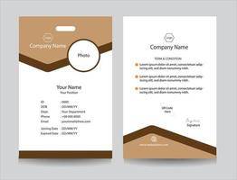 Employee ID card collection for Office, Company and Business organizations, Identity card design. Company and academic identification card set vector with any colors