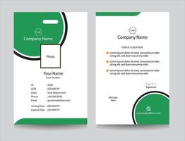 Employee ID card collection for Office, Company and Business organizations, Identity card design. Company and academic identification card set vector with any colors