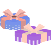 geschenk doos inpakken lint polka punt patroon png