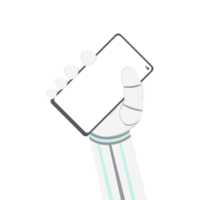 künstlich Intelligenz Roboter Maschine Hand Arm Pose Smartphone png