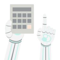 Artificial Intelligence Robot Machine Hand Arm Pose Calculator png