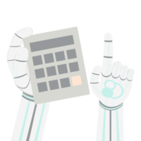 Artificial Intelligence Robot Machine Hand Arm Pose Calculator png