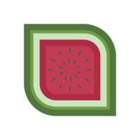 Wassermelone Scheibe Sommer- Essen köstlich cool trinken Obst png