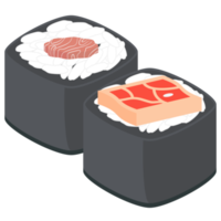 Sushi Salmon And Tuna Rolls Japanese Cuisine Food png