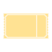 gouden ticket sticker kogel logboek blanco png
