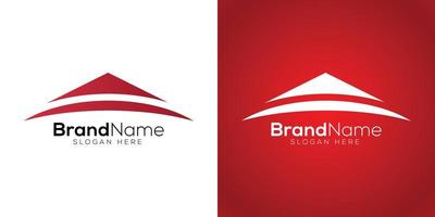 Red hill logo design template vector