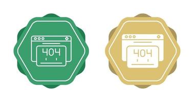 404 Error Vector Icon