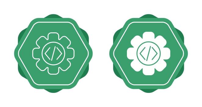 icono de vector de codificación