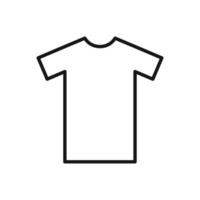 Editable Icon of T-Shirt, Vector illustration isolated on white background. using for Presentation, website or mobile app