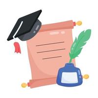 Trendy Academic Degree vector