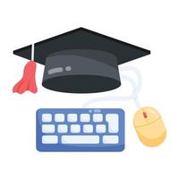 Trendy Online Education vector