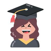 Trendy Happy Graduate vector