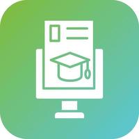 Computer Science Degree Vector Icon Style