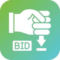 Minimum Bid Vector Icon Style