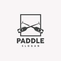 Paddle Logo, Boat Paddle Vector, Crossed Paddle Icon, Illustration Symbol Simple Design vector