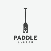 Paddle Logo, Boat Paddle Vector, Crossed Paddle Icon, Illustration Symbol Simple Design vector