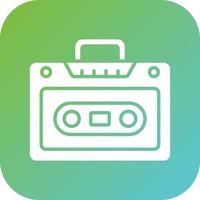 Cassette Player Vector Icon Style