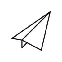 Editable Icon of Paper Airplane, Vector illustration isolated on white background. using for Presentation, website or mobile app