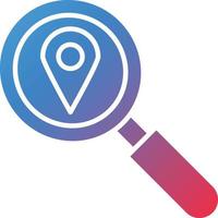 vector diseño buscar ubicación icono estilo