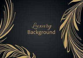 Elegant banner with intricate, parallel golden lines on a dark background. Vector pattern, abstract geometric.