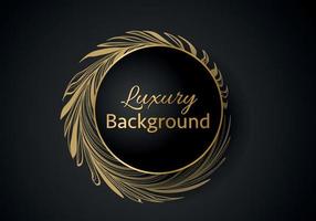 Elegant banner with intricate, parallel golden lines on a dark background. Vector pattern, abstract geometric.