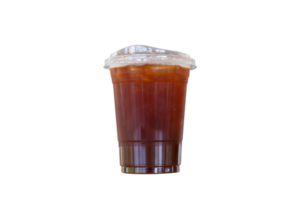 Glasses of iced coffee drinks. Iced Americano png