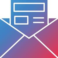 Vector Design Newsletter Icon Style
