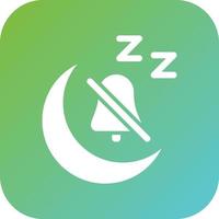 Quiet Time Vector Icon Style