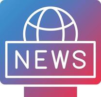 Vector Design Breaking News Icon Style