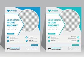 healthcare cover a4 template design and flat icons for a report and medical brochure design, flyer, leaflets decoration for printing and presentation vector. vector