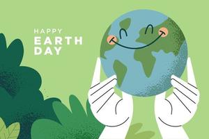 Earth day illustration. Ecology, environmental problems and environmental protection. Vector illustration concept for graphic and web design, business presentation, marketing and print material.