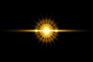 Light effect of lens flares. White glowing lights starburst effects with sparkles. photo
