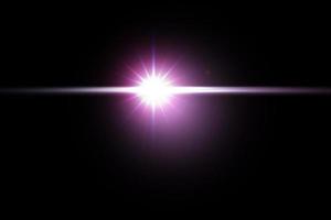 Colorful lens flare with rays and searchlight. glow effect.the star flashed with sparkles. photo