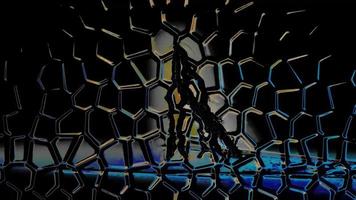 Abstract Split Cracked Surface Background Digital Rendering photo