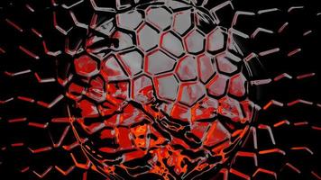 Abstract Split Cracked Surface Background Digital Rendering photo
