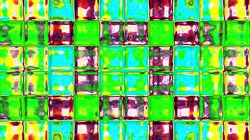 Square Tiles Vibrant Abstract Background Digital Illustration photo