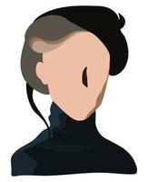 atsthetic abstract woman portrait vector