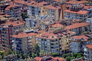 view from the vantage point of the city of Alanya in Turkey and the Mediterranean Sea photo