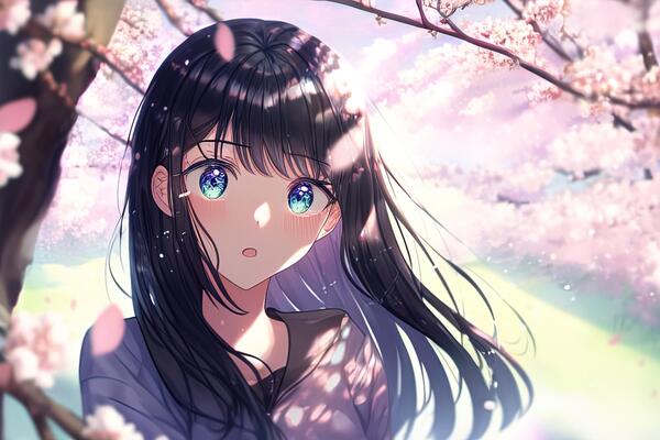 An Anime Girl Wearing A Black Top With Long Dark Hair Background,  Background Profile Pictures, Profile, Picture Background Image And  Wallpaper for Free Download