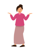 character woman movement isolated png