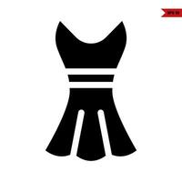 dress glyph icon vector