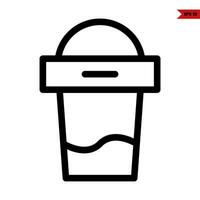 drink line icon vector