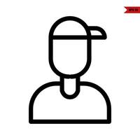 people line icon vector