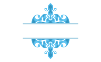 blauw kolken water Golf ornament grens ontwerp png